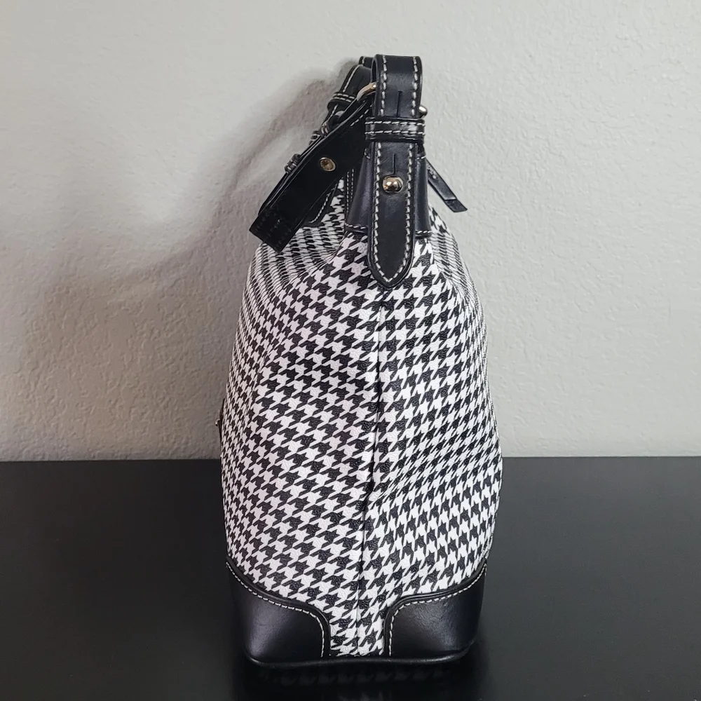 Dooney & Bourke Houndstooth Hobo Shoulder Bag - Picture 4 of 16